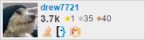 profile for drew7721 on Stack Exchange, a network of free, community-driven Q&A sites